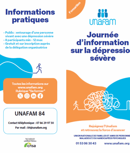 Journée d’information sur la dépression sévère –