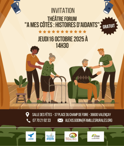 Théâtre Forum « A mes côtés : Histoires d’aidants »