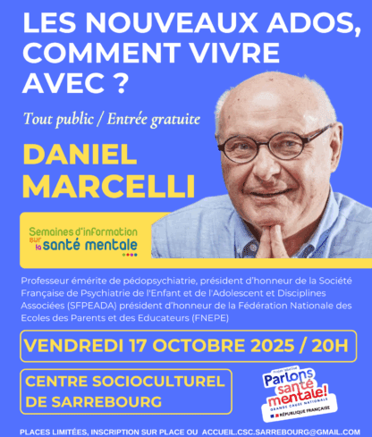les nouveaux ados, comment vivre avec ? Daniel Marcelli