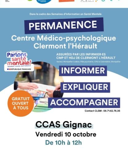Permanences d’information et d’accompagnement du CMP/CATTP/HDJ
