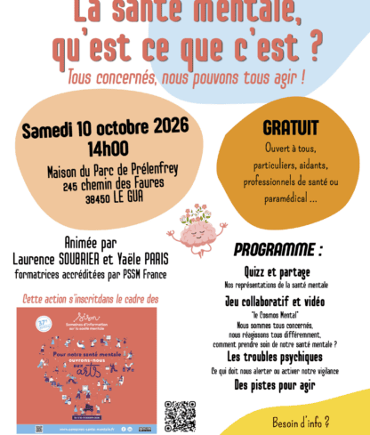 Conférence d&rsquo;information et de sensibilisation à la santé mentale