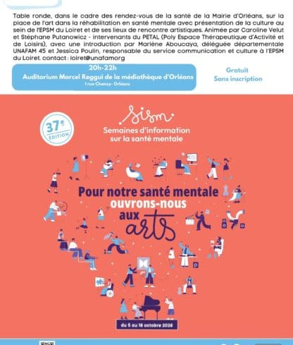 CONFERENCE “LA REHABILITATION PAR L’ART EN SANTE MENTALE”