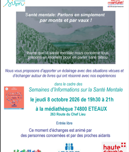 Santé Mentale, parlons-en simplement par monts & par vaux