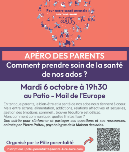 Apéro des parents : « Comment prendre soin de la santé de nos ados ? »