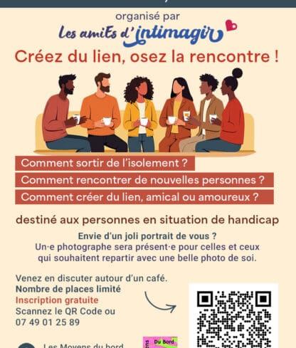 Café rencontre des AmiEs d&rsquo;Intimagir, thème : Créez du lien, osez la rencontre !