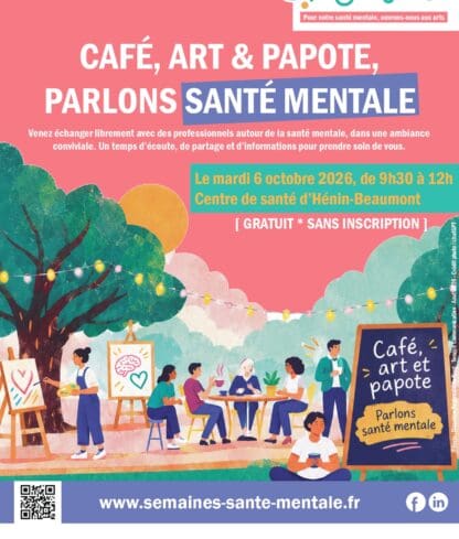 Café, arts et papote, parlons santé mentale