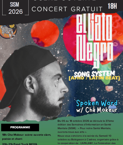 Concert gratuit et scène ouverte :  » El Gato Negro « 