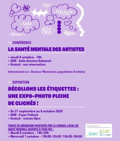 Conférence: La santé Mentale des artistes