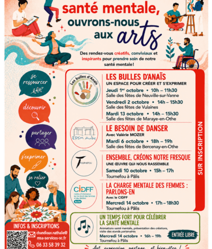 Un temps fort pour célébrer la santé mentale : animations, créations, chorale