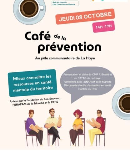 Café de la prévention « Mieux connaître les ressources en santé mentale du territoire »