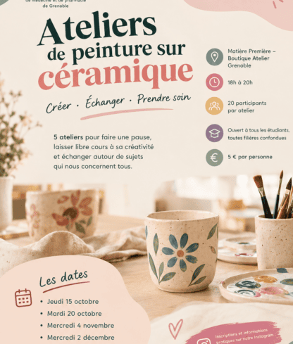 Peinture sur céramique à l&rsquo;occasion de la Semaine de la Santé Mentale 2026
