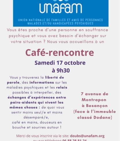 Café Rencontre Unafam