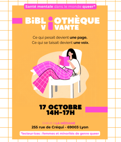 Bibliothèque Vivante – Santé mentale & monde queer