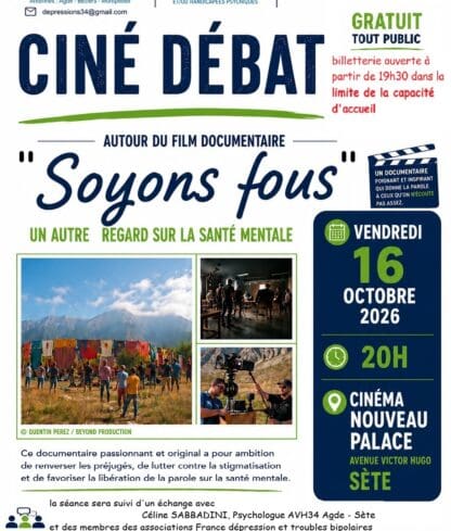 Ciné débat « Soyons fous »