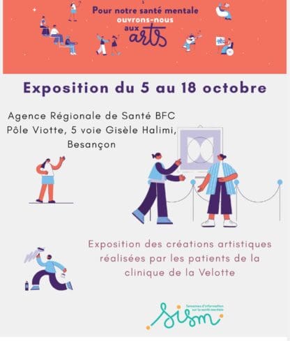 exposition des créations artistiques réalisés par les patients de la clinique la Velotte.