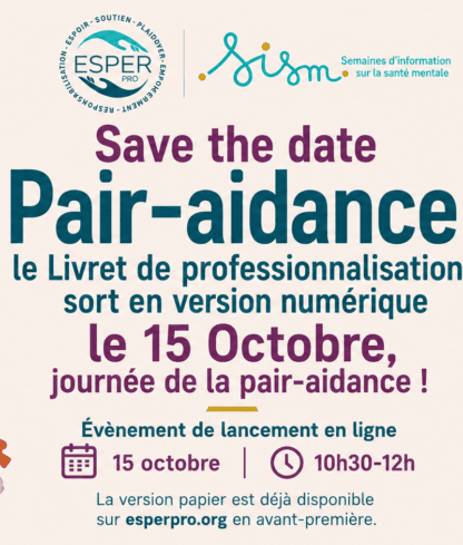Pair-aidance : lancement du livret de professionnalisation