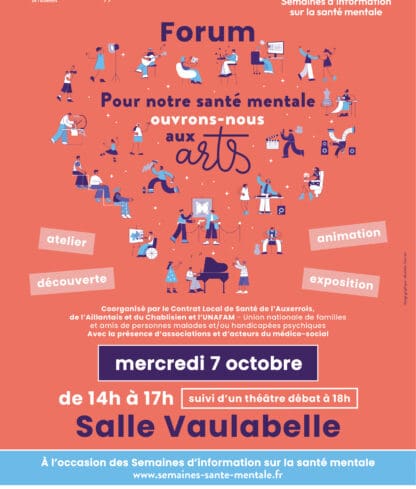 Forum sur la santé mentale – mercredi 7 octobre à la salle Vaulabelle