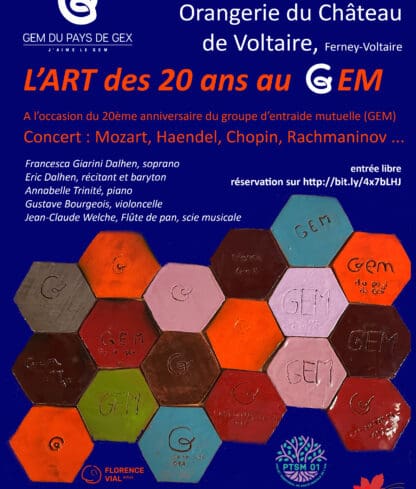 L&rsquo;ART des 20 ans au GEM du Pays de Gex